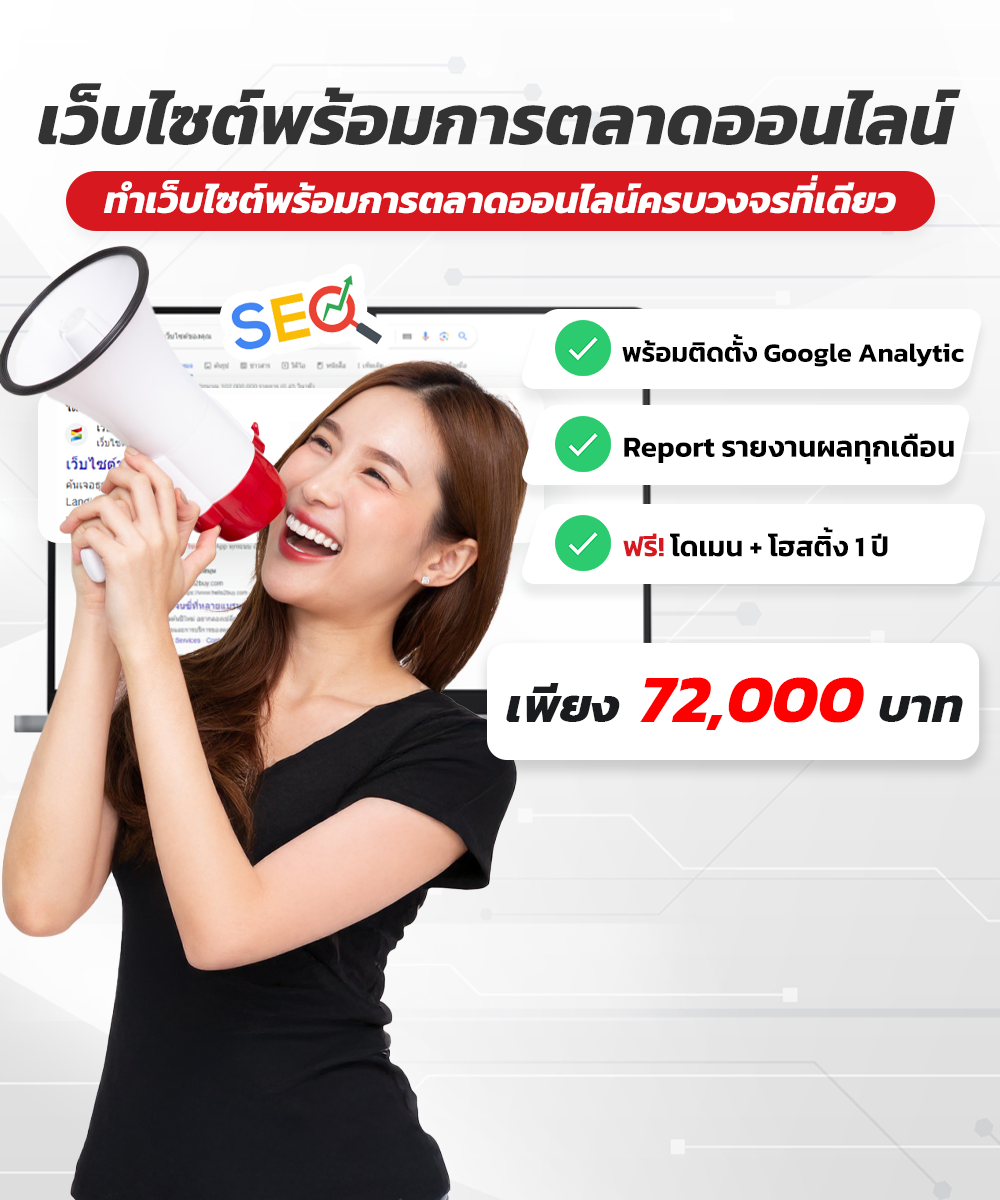 แพ็คเกจเว็บมาเก็ตติ้ง